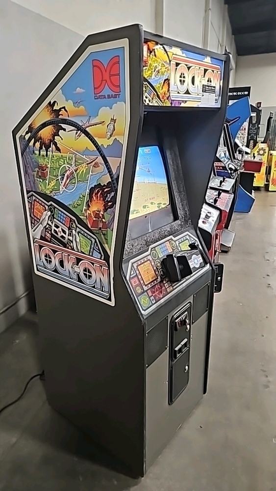 K2 brigade 155w サロモンarcade LOCK-ON UPRIGHT CLASSIC JET FIGHTER ARCADE GAME DATA EAST