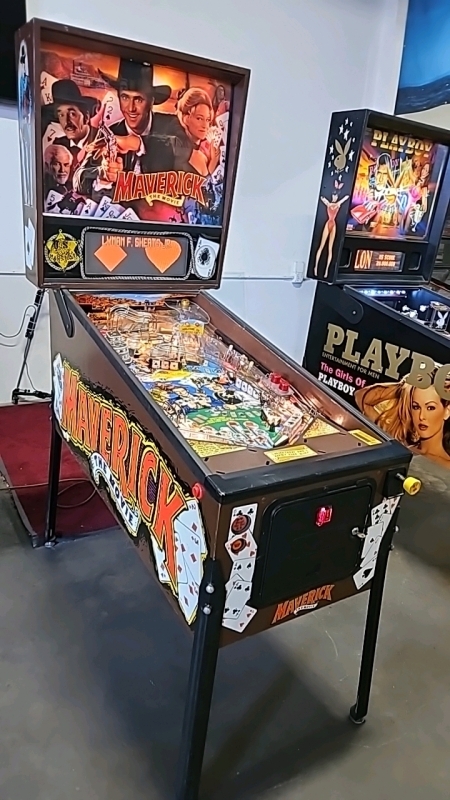 MAVERICK the MOVIE SEGA PINBALL MACHINE BIG DMD