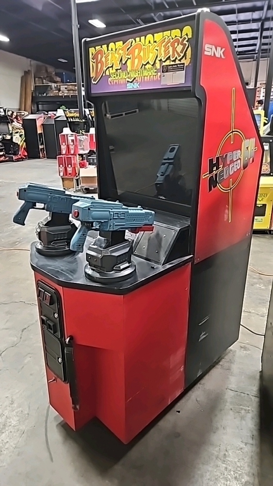 BEAST BUSTERS SECOND NIGHTMARE FIXED GUN ARCADE GAME SNK