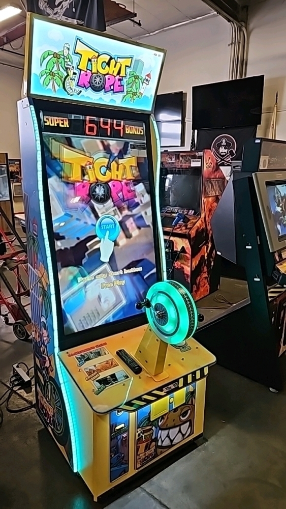 Jump Rope Arcade Machine TIGHT ROPE FULL SIZE TICKET REDEMPTION ARCADE GAME ANDAMIRO