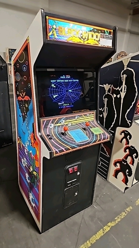 BLACK WIDOW COLOR VECTOR CLASSIC ARCADE GAME ATARI DEDICATED