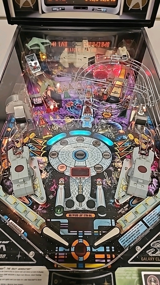 STAR TREK NEXT GENERATION PINBALL MACHINE SUPER PIN WILLIAMS