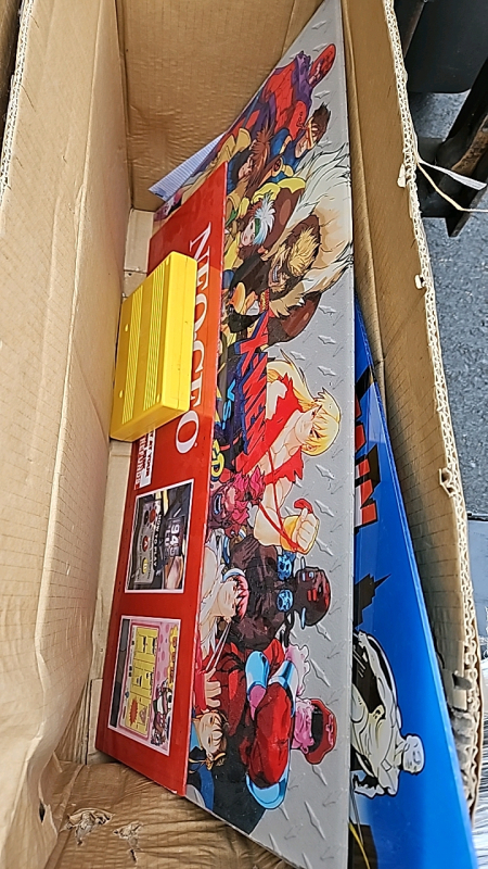 1 BOX LOT- NEO GEO MARVEL MISC ETC.