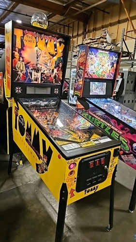 THE WHO'S TOMMY PINBALL WIZARD PINBALL GAME DATA EAST 1994 W/ TOPPER