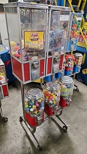 5 HEAD NORTHERN BEAVER BULK CANDY CAPSULE VENDING STAND