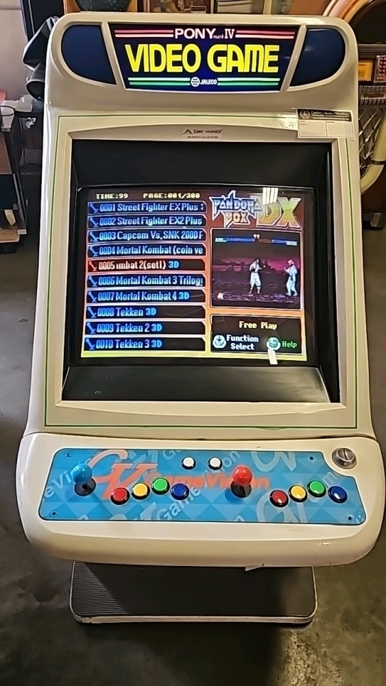 PANDORA DX JALECO PONY MARK IV CANDY CABINET ARCADE GAME