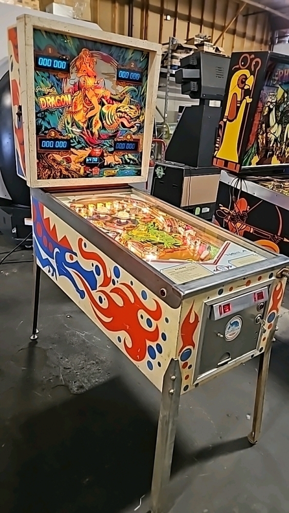 DRAGON CLASSIC SOLID STATE PINBALL MACHINE GOTTLIEB 1978