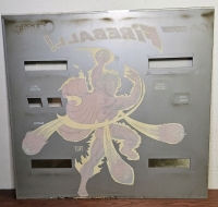 FIREBALL CLASSIC! BALLY MIDWAY BACK GLASS ART - 2