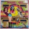 "PINBALL POOL" PINBALL BACK GLASS ART GOTTLIEB