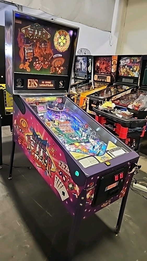 HIGH ROLLER CASINO PINBALL MACHINE STERN INC