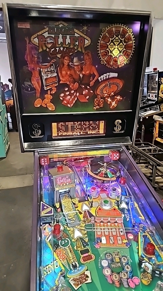 HIGH ROLLER CASINO PINBALL MACHINE STERN INC