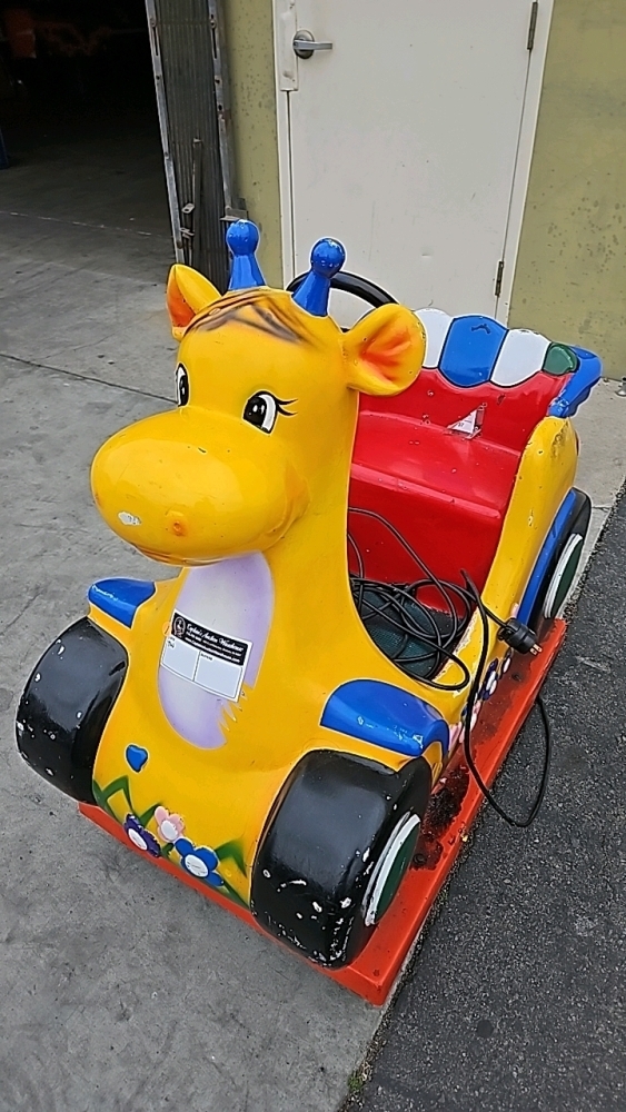 KIDDIE RIDE HAPPY GIRAFFE CAR RIDER #1