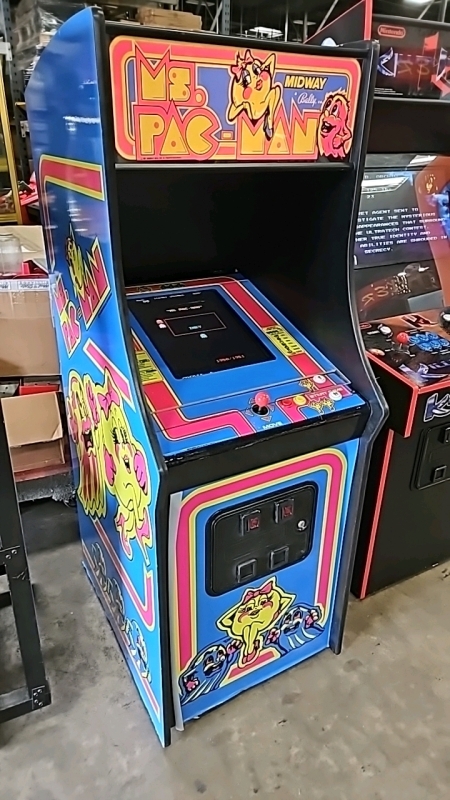 MS. PAC-MAN UPRIGHT ARCADE GAME NEW BUILD W/ LCD MONITOR