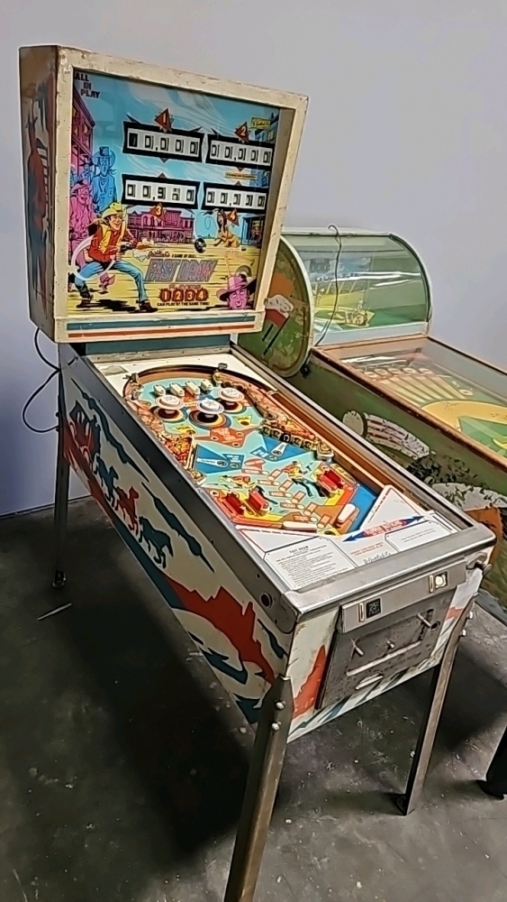 FAST DRAW 4 PLAYER EM PINBALL MACHINE GOTTLIEB PROJECT