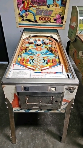 FAST DRAW 4 PLAYER EM PINBALL MACHINE GOTTLIEB PROJECT