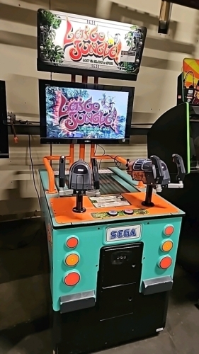 LET'S GO JUNGLE FIXED GUN UPRIGHT SHOOTER ARCADE GAME SEGA