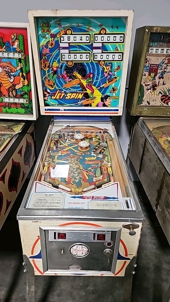 JET SPIN 4 PLAYER EM PINBALL MACHINE GOTTLIEB PROJECT