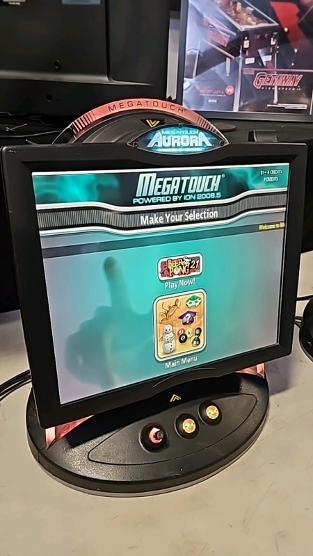 MEGATOUCH AURORA ION 2008.5 COUNTER TOP TOUCH SCREEN ARCADE GAME