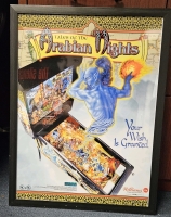 TALES OF THE ARABIAN NIGHTS PINBALL POSTER ART LICENSED IN FRAME