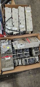 2 BOX LOT- BILL ACCEPTORS AND COIN MECHS MISC.