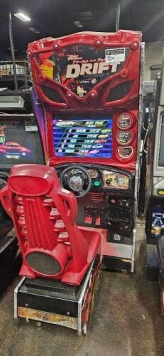 DRIFT FAST & FURIOUS RED CABINET RACING ARCADE GAME