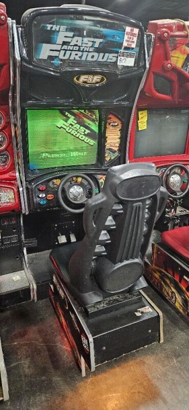 FAST & FURIOUS BLK CAB RACING ARCADE GAME RAW THRILLS