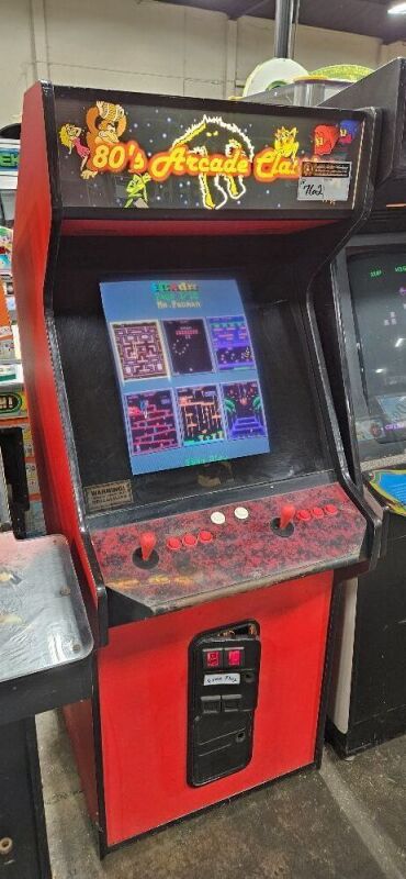 80's ARCADE CLASSICS UPRIGHT ARCADE GAME AF