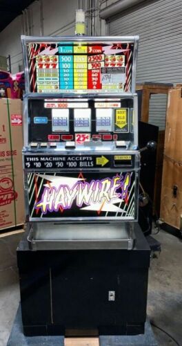 HAYWIRE .25 CENT FLAT TOP IGT SLOT MACHINE ANTIQUE