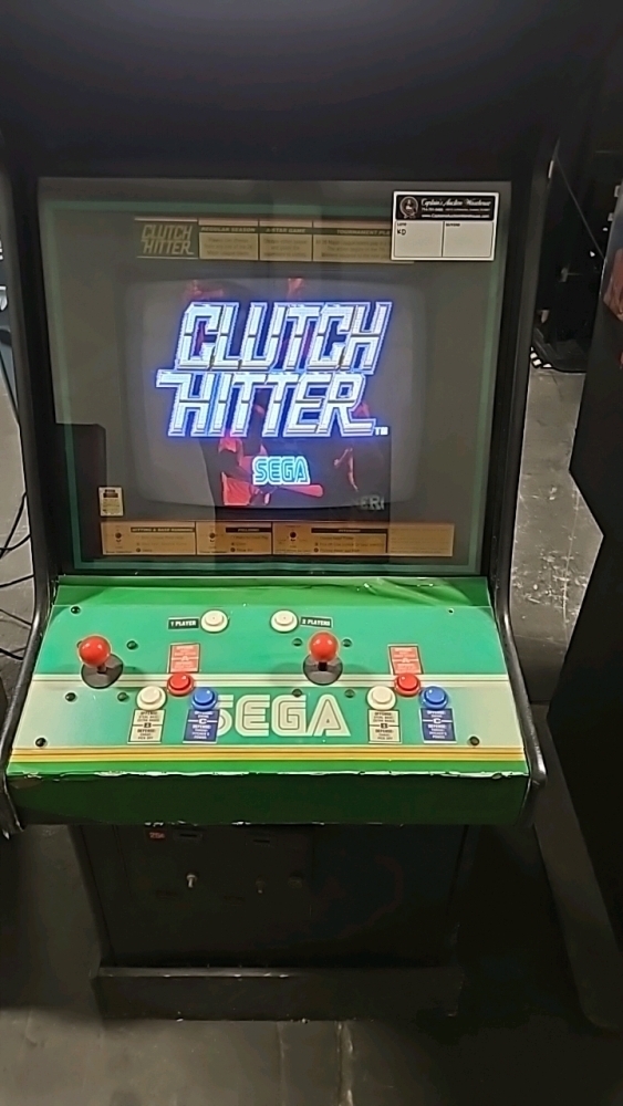 SEGA CLUTCH HITTER BASEBALL ARCADE GAME