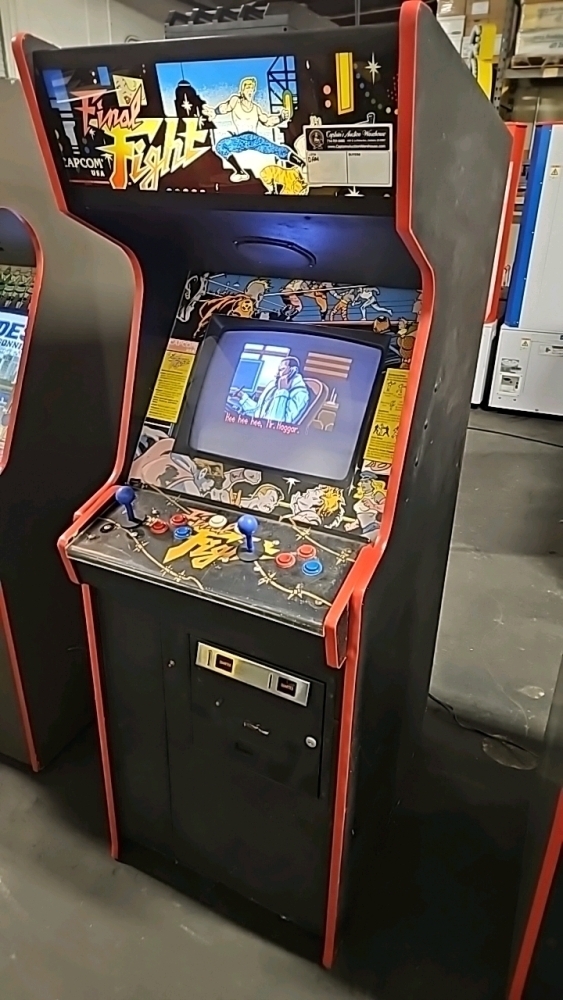 FINAL FIGHT UPRIGHT CAPCOM ARCADE GAME