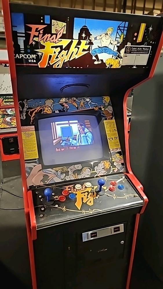 FINAL FIGHT UPRIGHT CAPCOM ARCADE GAME