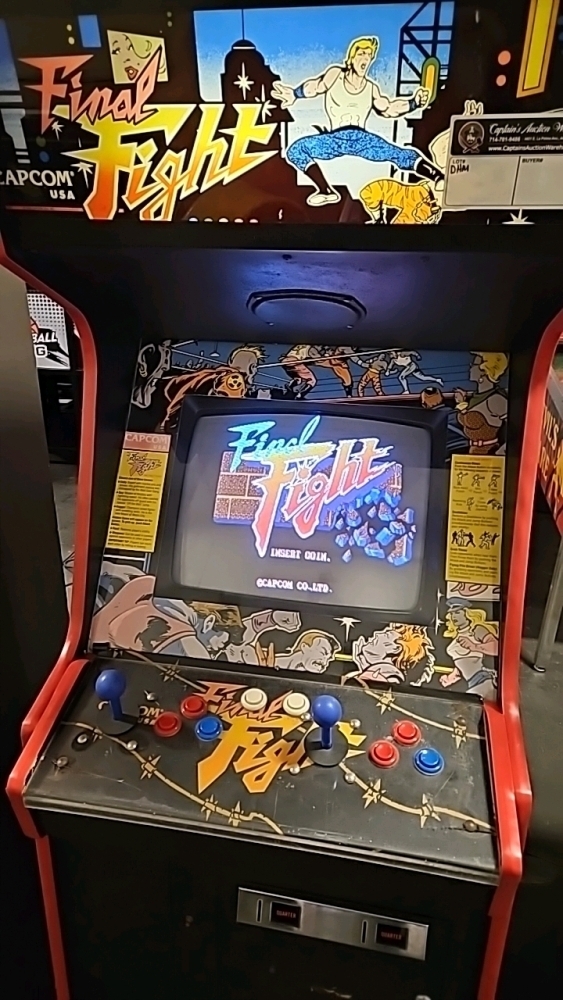FINAL FIGHT UPRIGHT CAPCOM ARCADE GAME