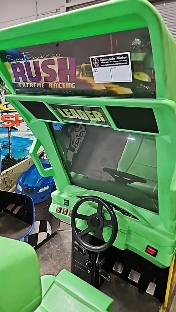 RUSH EXTREME RACING SITDOWN DRIVER ARCADE GAME ATARI