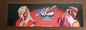 STREET FIGHTER ALPHA DREAM WARRIORS ARCADE GAME MARQUEE