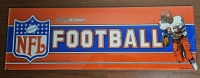 NFL FOOTBALL BALLY MIDWAY MARQUEE SCREEN PRINT GLASS ARTWORK