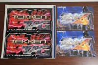 LOT OF 3 NAMCO TEKKEN TAG, TEKKEN 4 CABINET ARTWORK