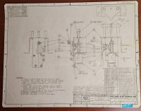 WILLIAMS ELECTRONICS MFG. BLUEPRINT DRAWING UP/DOWN GATE ASSY