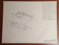 WILLIAMS ELECTRONICS MFG. BLUEPRINT DRAWING 1971 "GORILLA" JUNGLE DRUMS