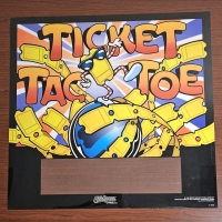 TICKET TAC TOE TRANSLITE BACK GLASS BEZEL ART by FUNHOUSE WILLIAMS