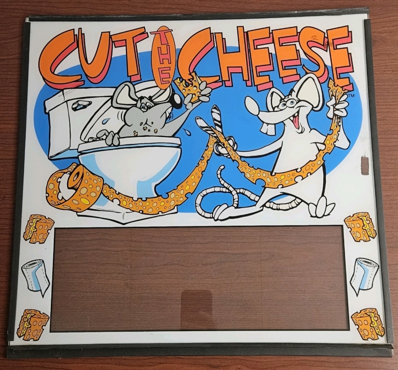 CUT THE CHEESE BACK GLASS ARTWORK by SEGA PINBALL