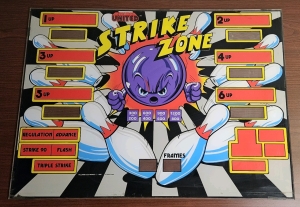 UNITED STRIKE ZONE SHUFFLE BOWL PLEXI SCREEN PRINT ARTWORK