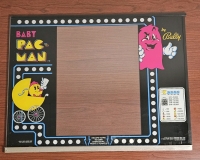 BABY PAC-MAN PINBALL ARCADE GAME BACK GLASS L@@K!!