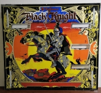 BLACK KNIGHT PINBALL WILLIAMS BACK GLASS ART