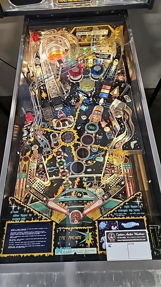 TIME MACHINE CLASSIC PINBALL MACHINE DATA EAST