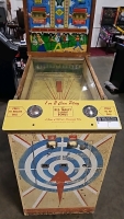 1959 BALLY BATTING PRACTICE PITCH & BAT COIN OP ANTIQUE ARCADE - 3