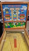 1959 BALLY BATTING PRACTICE PITCH & BAT COIN OP ANTIQUE ARCADE - 9