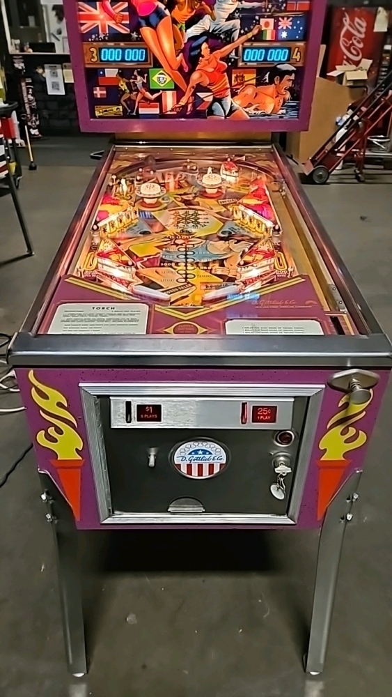 TORCH CLASSIC PINBALL MACHINE GOTTLIEB 1980 SYSTEM 1 LOGIC