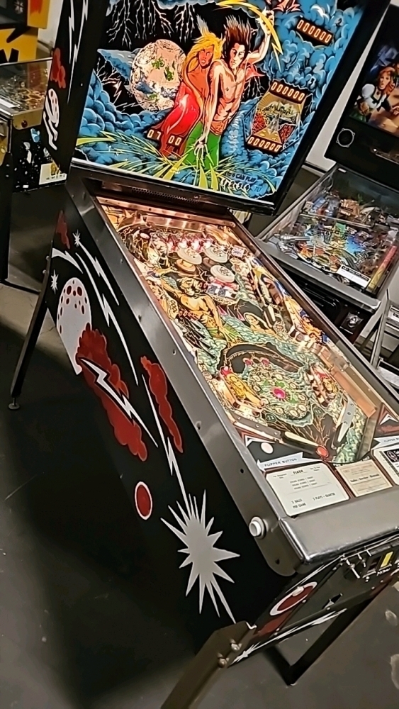 FLASH PINBALL MACHINE WILLIAMS 1978 STEVE RICHIE DESIGN