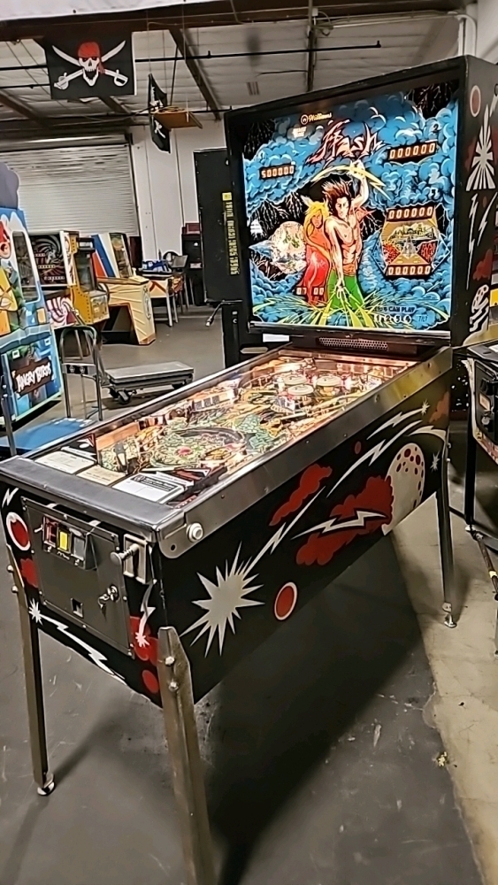 Mark Ritchie Signed Pinball FLASH PINBALL MACHINE WILLIAMS 1978 STEVE RICHIE DESIGN