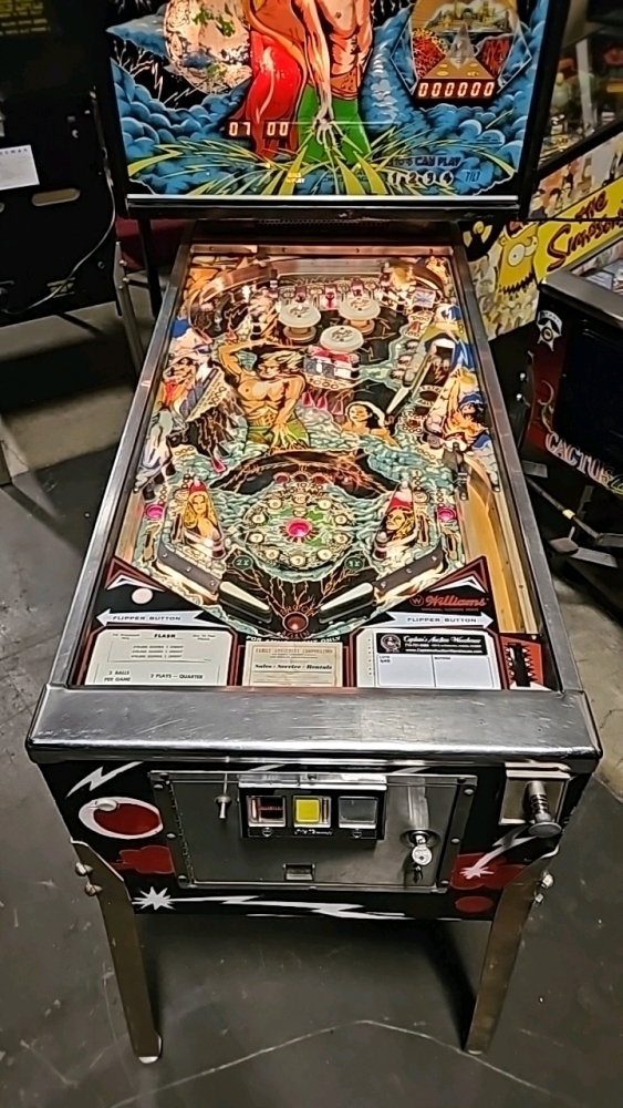 FLASH PINBALL MACHINE WILLIAMS 1978 STEVE RICHIE DESIGN